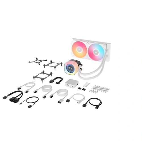 Corsair iCUE LINK Titan 240 RX LCD RGB White CPU Liquid Cooler